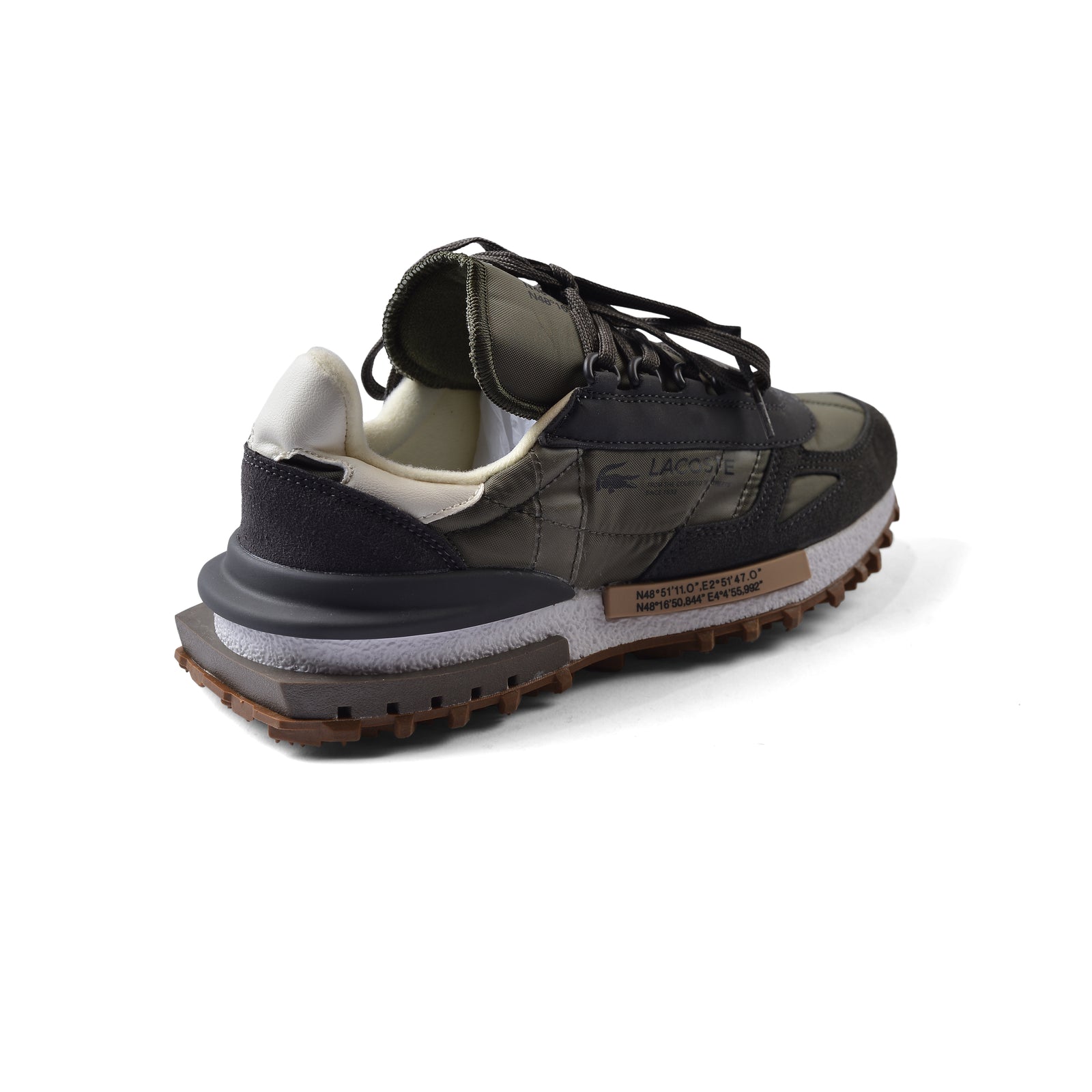 Lacoste Elite Active Sports Trainers Sneakers Man XV746 Olive - 2