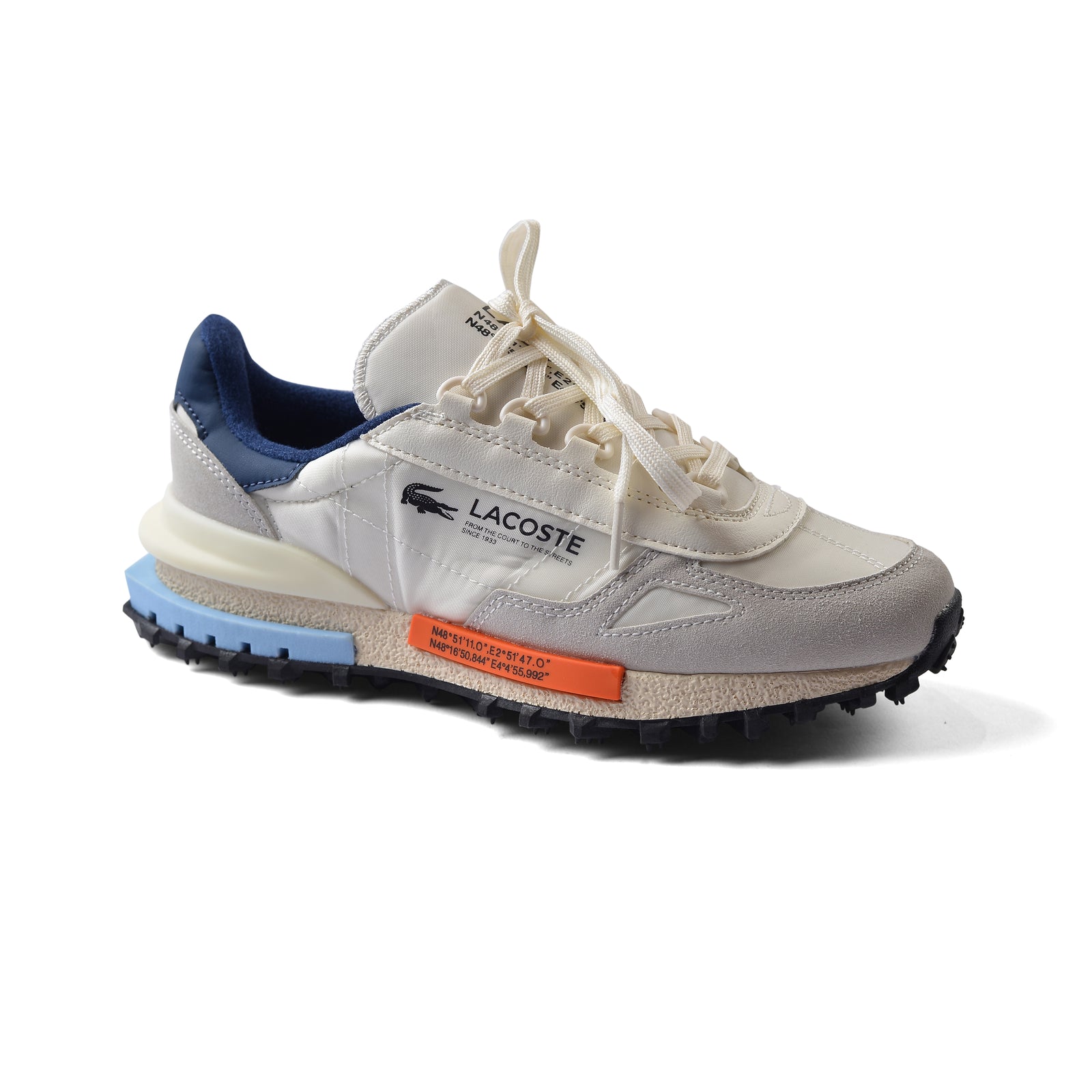 Lacoste Elite Active Sports Trainers Sneakers Man XV746 Off-White - 1