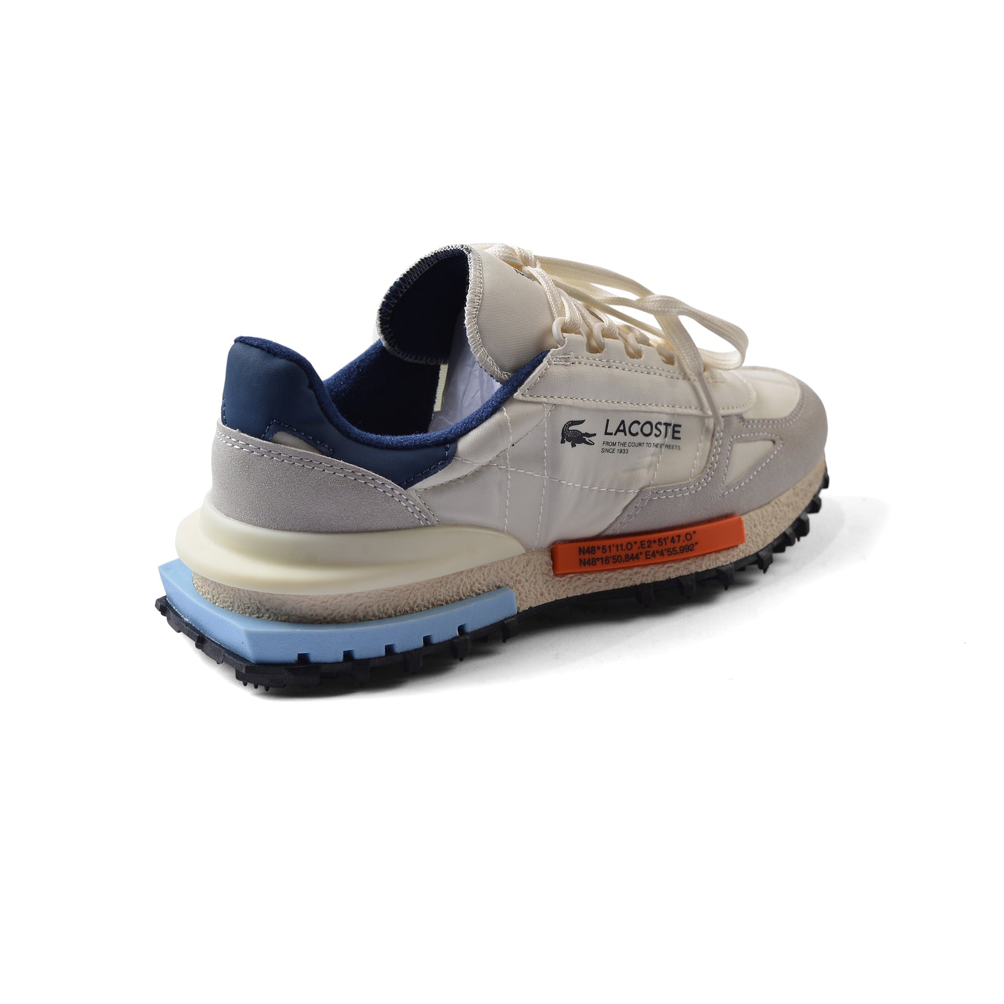 Lacoste Elite Active Sports Trainers Sneakers Man XV746 Off-White