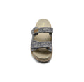 Christian Dior Textured with Gold Accents Oblique Raffia Chambray Jacquard Dioract Sandals Woman 16888-2 Gray - 3