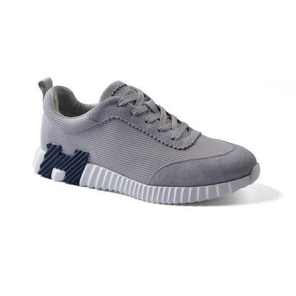 Hermes Bouncing Technical Mesh Suede SANDS Sneakers Man LA005 Gray