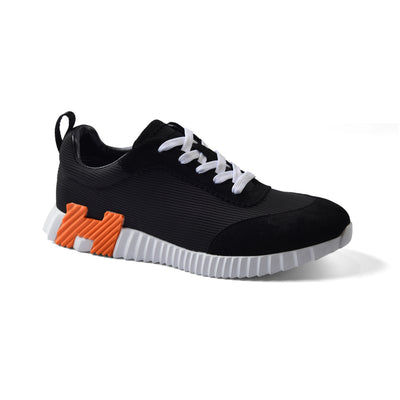 Hermes Bouncing Technical Mesh Suede SANDS Sneakers Man LA005 Black