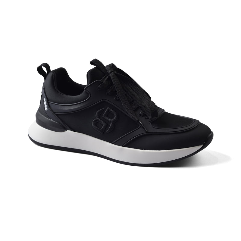 Hugo Boss Premium Quality Italian Sneakers Man LA007 Black - 1