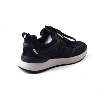 Hugo Boss Premium Quality Italian Sneakers Man LA007 Black