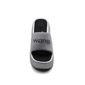Alexander Wing Slippers High Sole Comfortable Open Back Woman 2907-3 Silver - 3