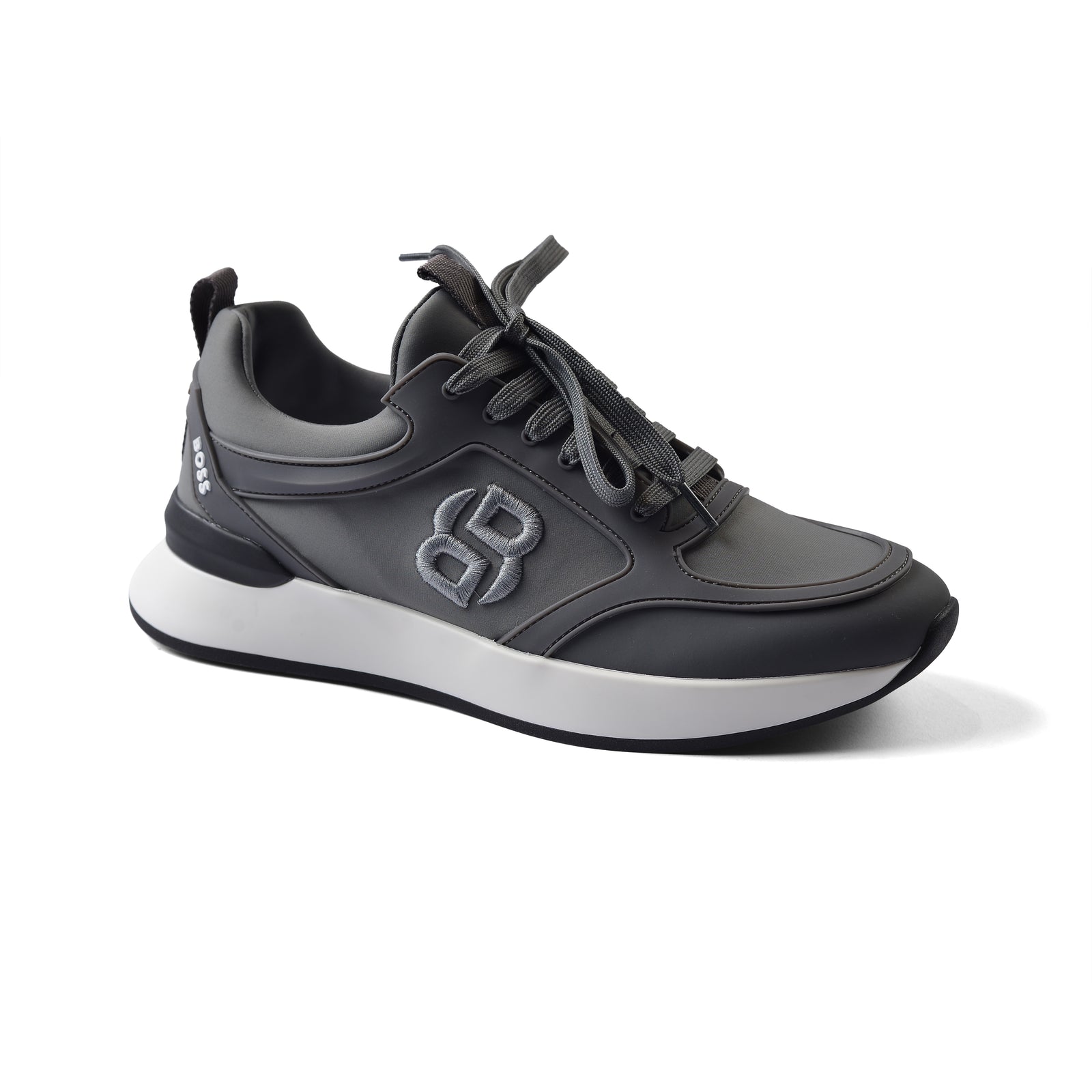 Hugo Boss Premium Quality Italian Sneakers Man LA007 Gray - 1