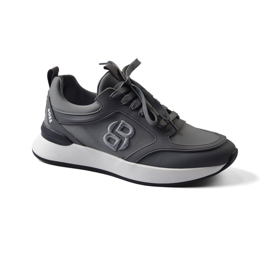 Hugo Boss Premium Quality Italian Sneakers Man LA007 Gray