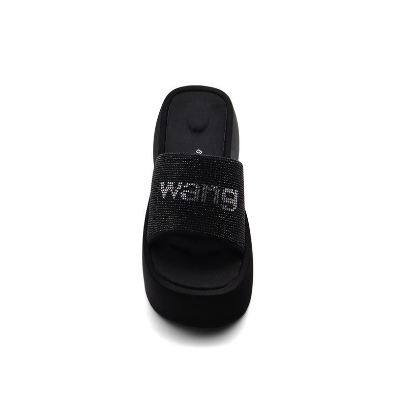 Alexander Wang Slippers High Sole Comfortable Open Back Woman 2907-3 Black - 3