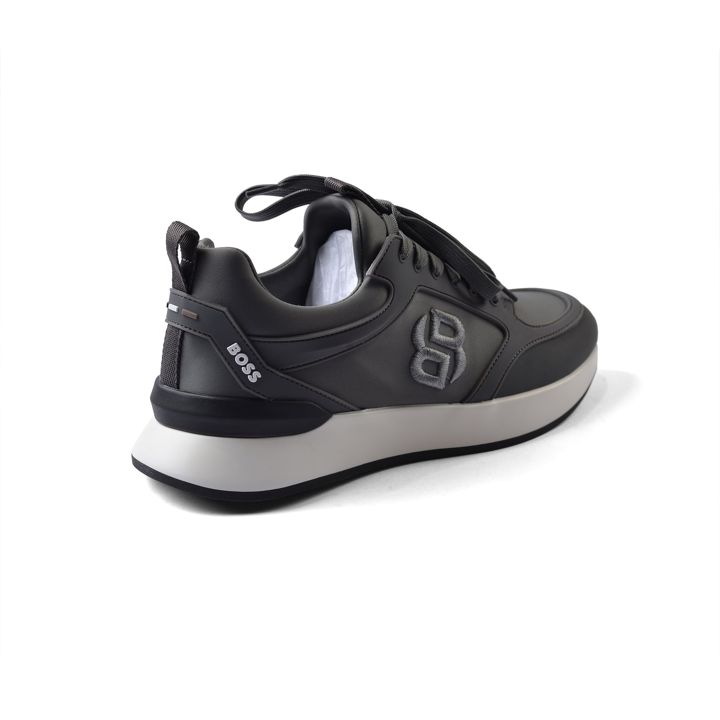 Hugo Boss Premium Quality Italian Sneakers Man LA007 Gray