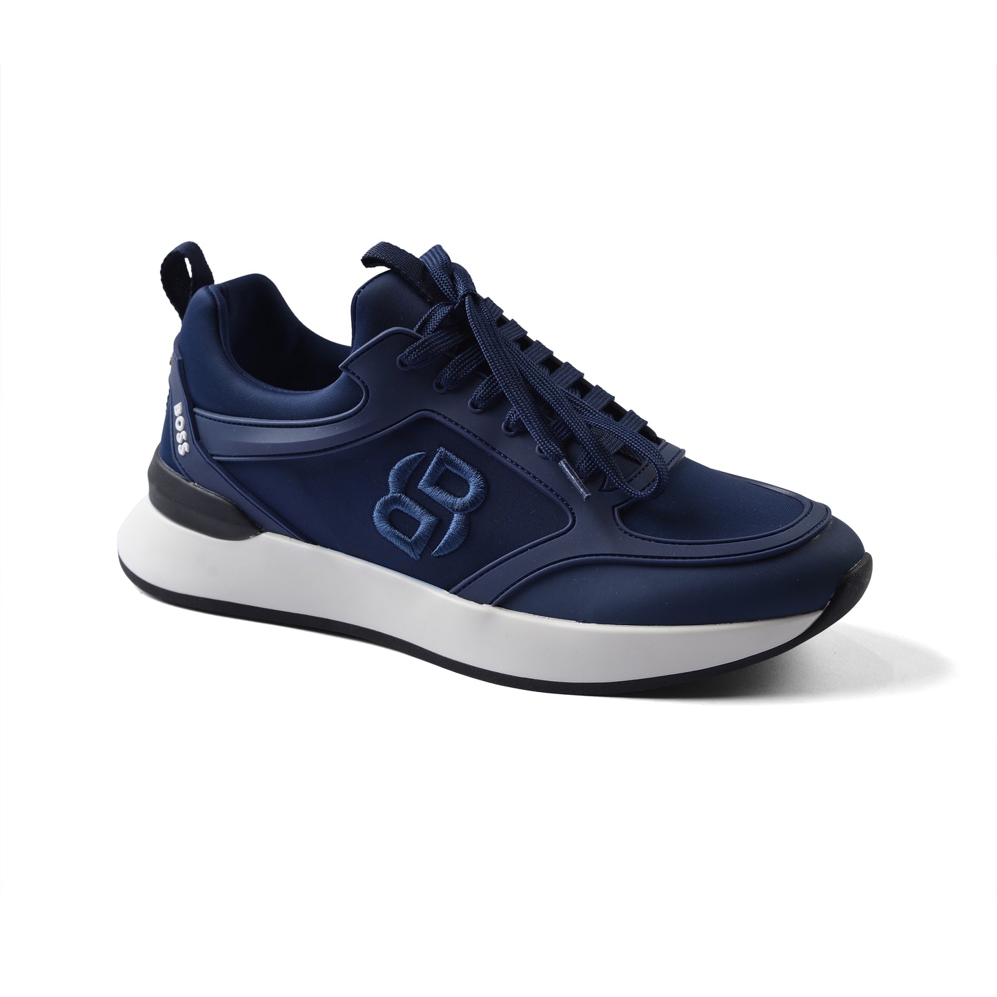 Hugo Boss Premium Quality Italian Sneakers Man LA007 Navy