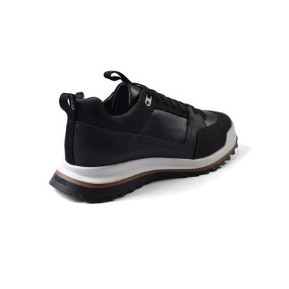 HERMES Leather Top Houses Champion the Aesthetic Sneakers Man LA009 Black