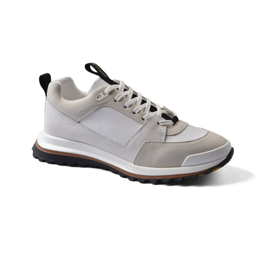 HERMES Leather Top Houses Champion the Aesthetic Sneakers Man LA009 White