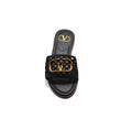 Valentino Garavani Vlogo Signature Slides Nero Flats 3115 Black - 3