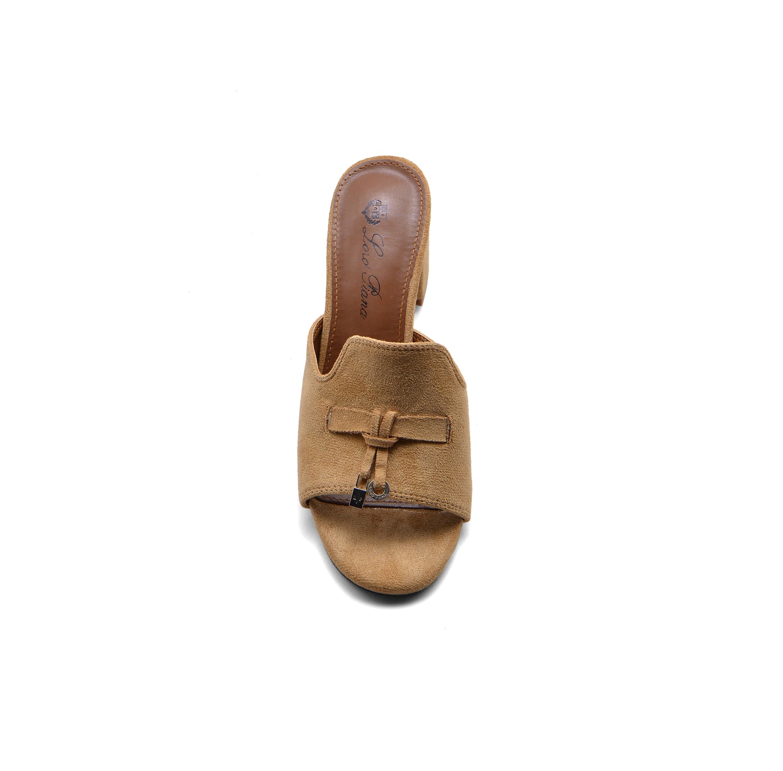 Loro Piana Suede Summer Charms Slide Sandals Woman VR-8 Havan - 3