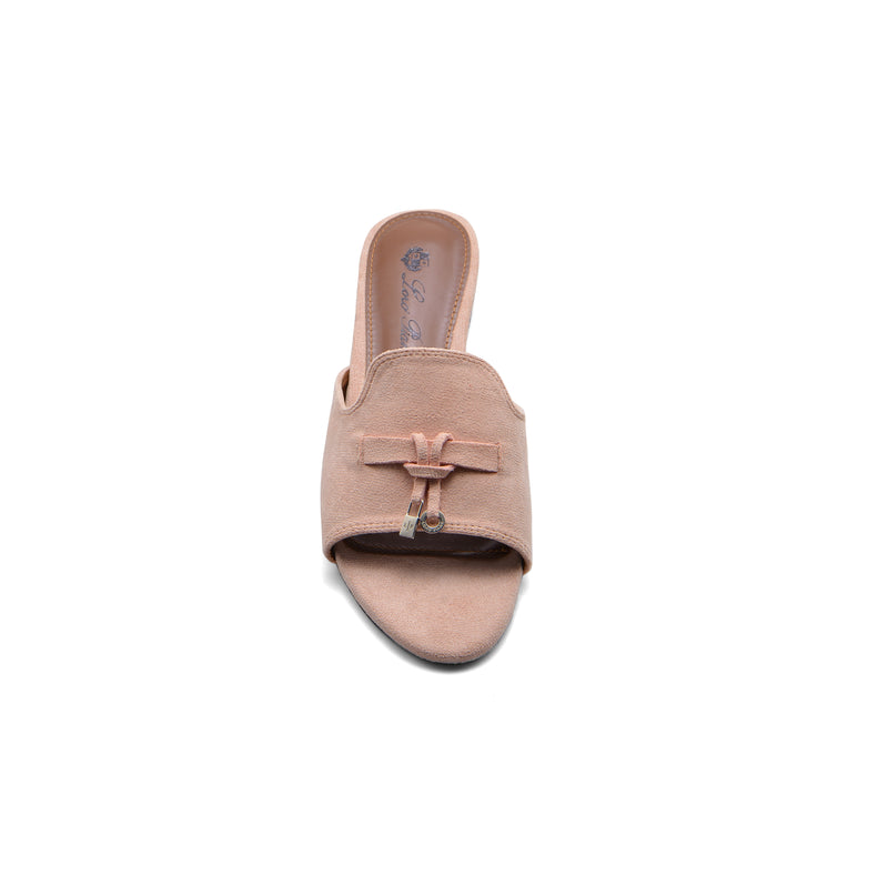 Loro Piana Summer Charms suede sandals Woman VR-9 Beige - 3