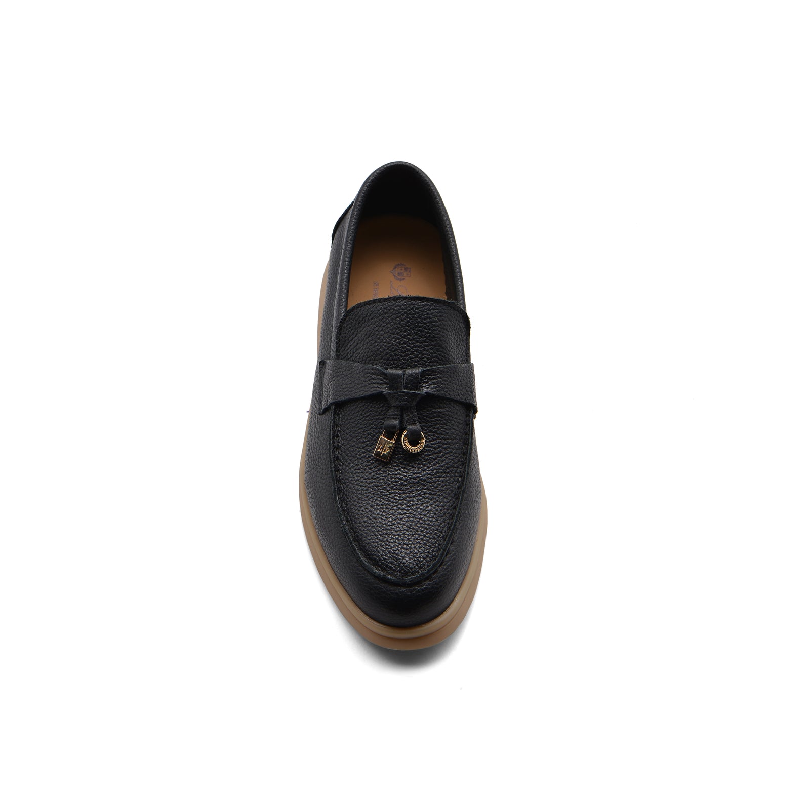 Loro Piana Suede Summer Charms Walk Loafers Woman VR-LA Black - 3