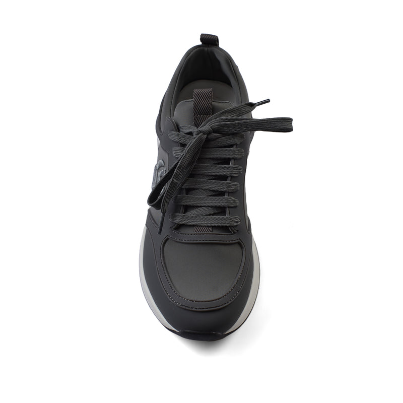 Hugo Boss Premium Quality Italian Sneakers Man LA007 Gray - 3