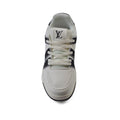 Louis Vuitton Trainer Monogram Denim Sneakers Man MD0128 White&Black - 3