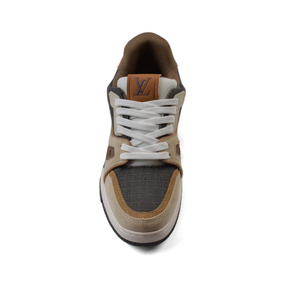 LOUIS VUITTON Trainer Outdoor Sneakers Man 420N Brown&Beige