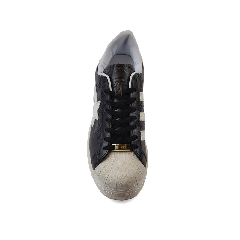 Adidas x Bapte Super Star 80s Sneakers Man 789002 Black - 3