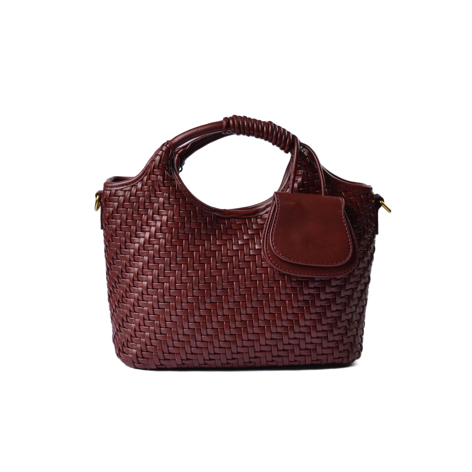 KUART Braided Tote Bag Quality for Every Style 8851 Marron - 1