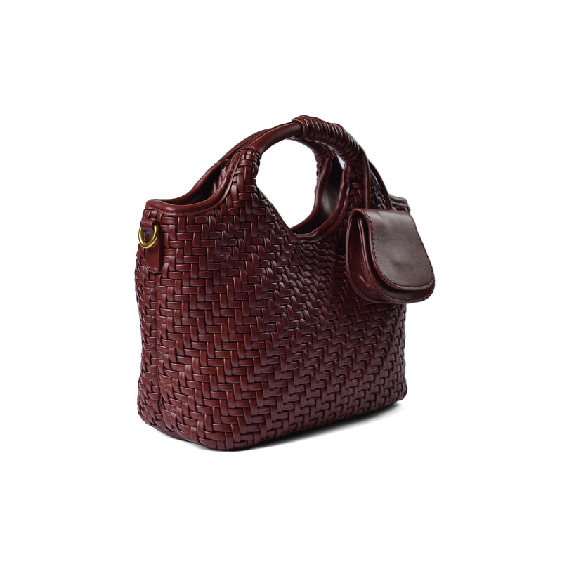 KUART Braided Tote Bag Quality for Every Style 8851 Marron - 2
