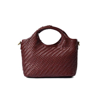 KUART Braided Tote Bag Quality for Every Style 8851 Marron