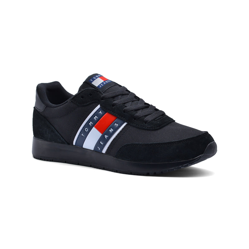 حذاء رياضي تومي هيلفيغر للرجال FW05224 أسود - 1