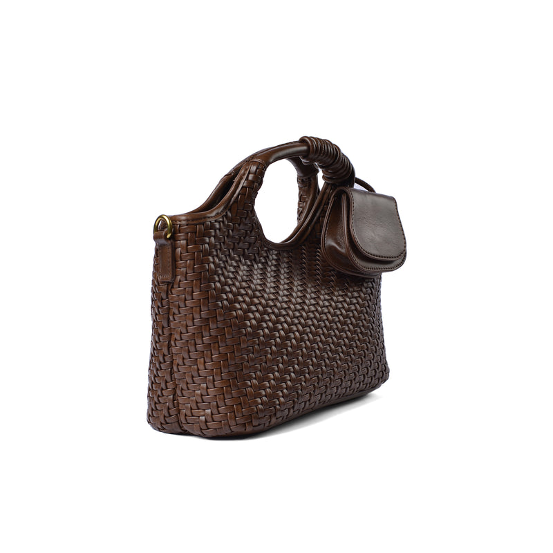 KUART Braided Tote Bag Quality for Every Style 8851 Brown - 2