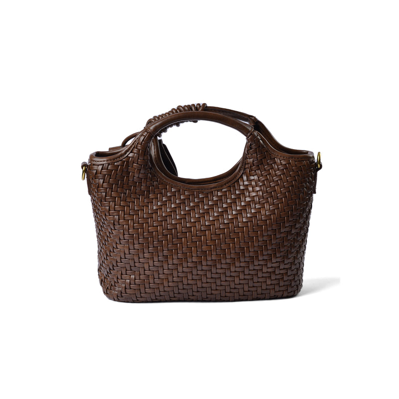 KUART Braided Tote Bag Quality for Every Style 8851 Brown - 3