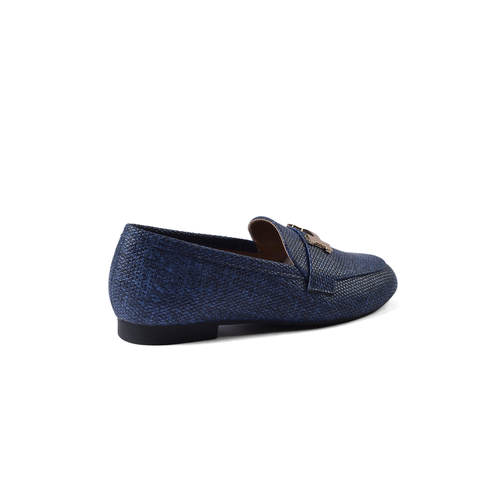 Hermes Paris Loafer Pure Leather Ethos Shoes Woman TN-175 Navy - 2