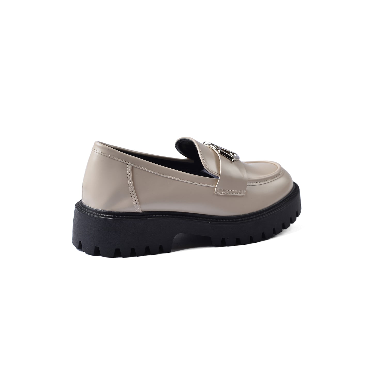 Dior Monolith Leather Loafers High Heels Woman TN-178 Off-White