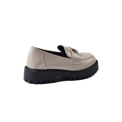 Dior Monolith Leather Loafers High Heels Woman TN-178 Off-White