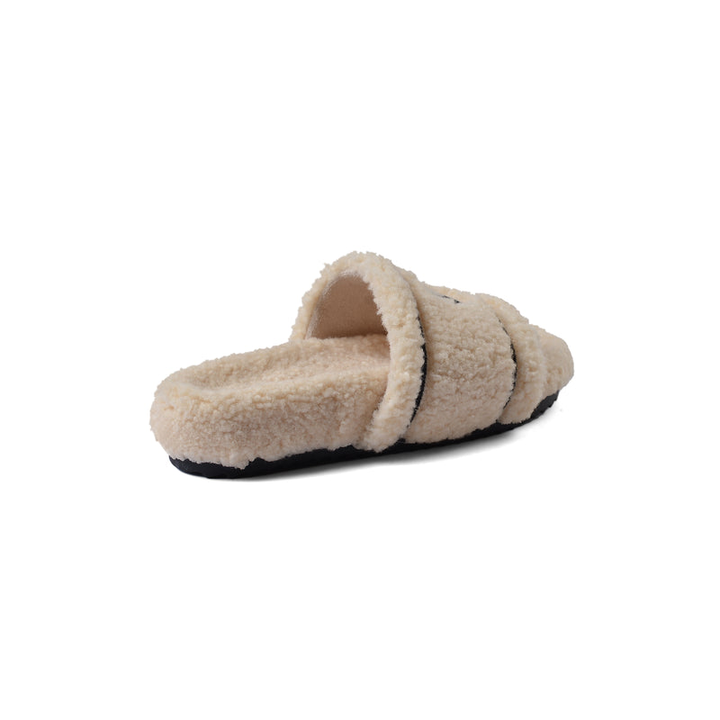 Chanel Flat Open Back Loafer Slipper Luxury Woman LQ20-16 Beige - 3
