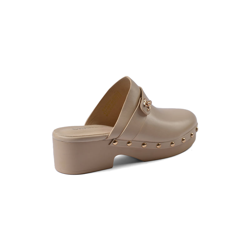 CHANEL Mare Open Back Loafer With heels Luxury Woman VI-180 Beige - 2