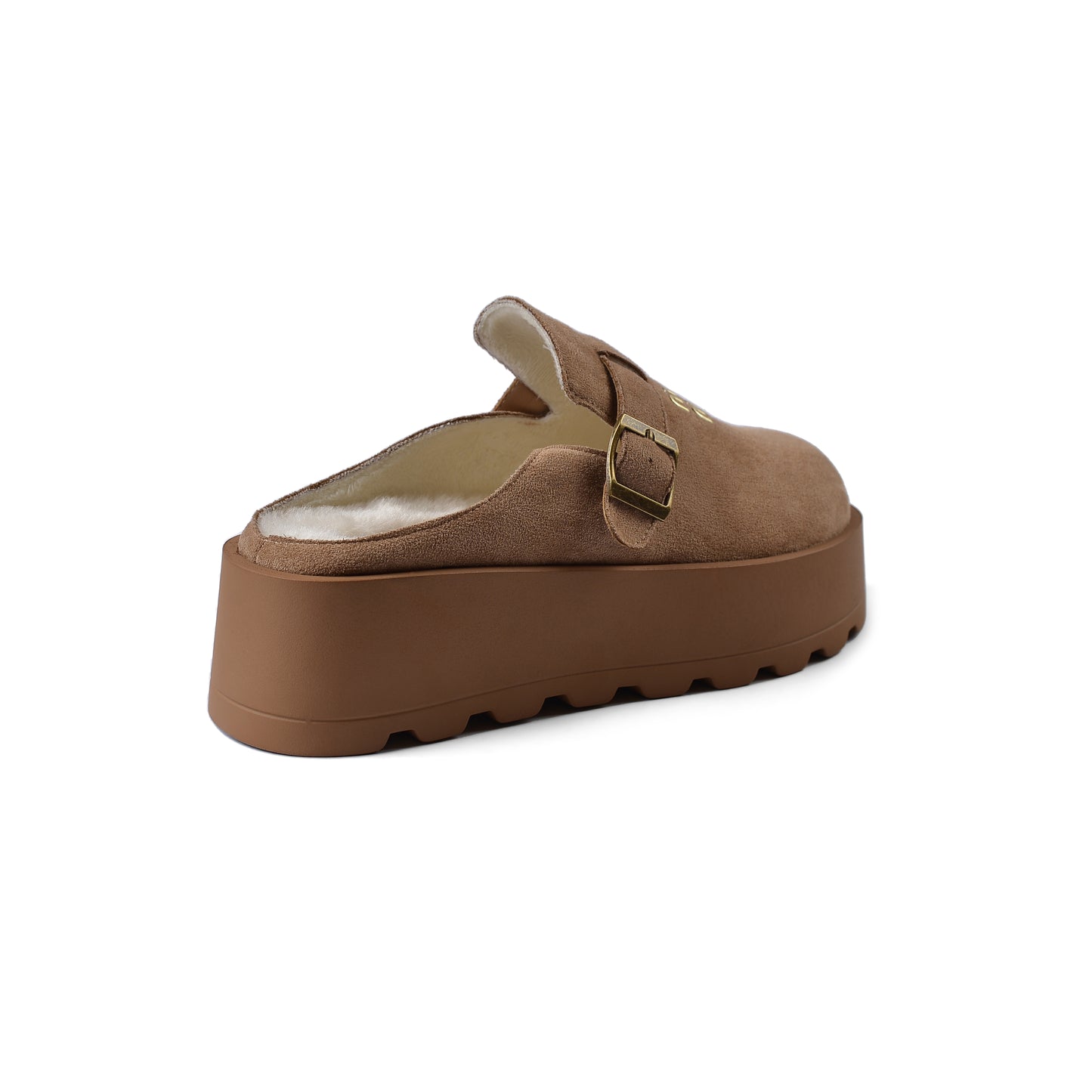 Miu Miu Open Back Loafer Suede Slipper Luxury Woman MA-923 Beige