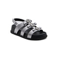 Sandals Chunky Hardware With A Buckle At The Back Woman 2015-22 Silver - 1