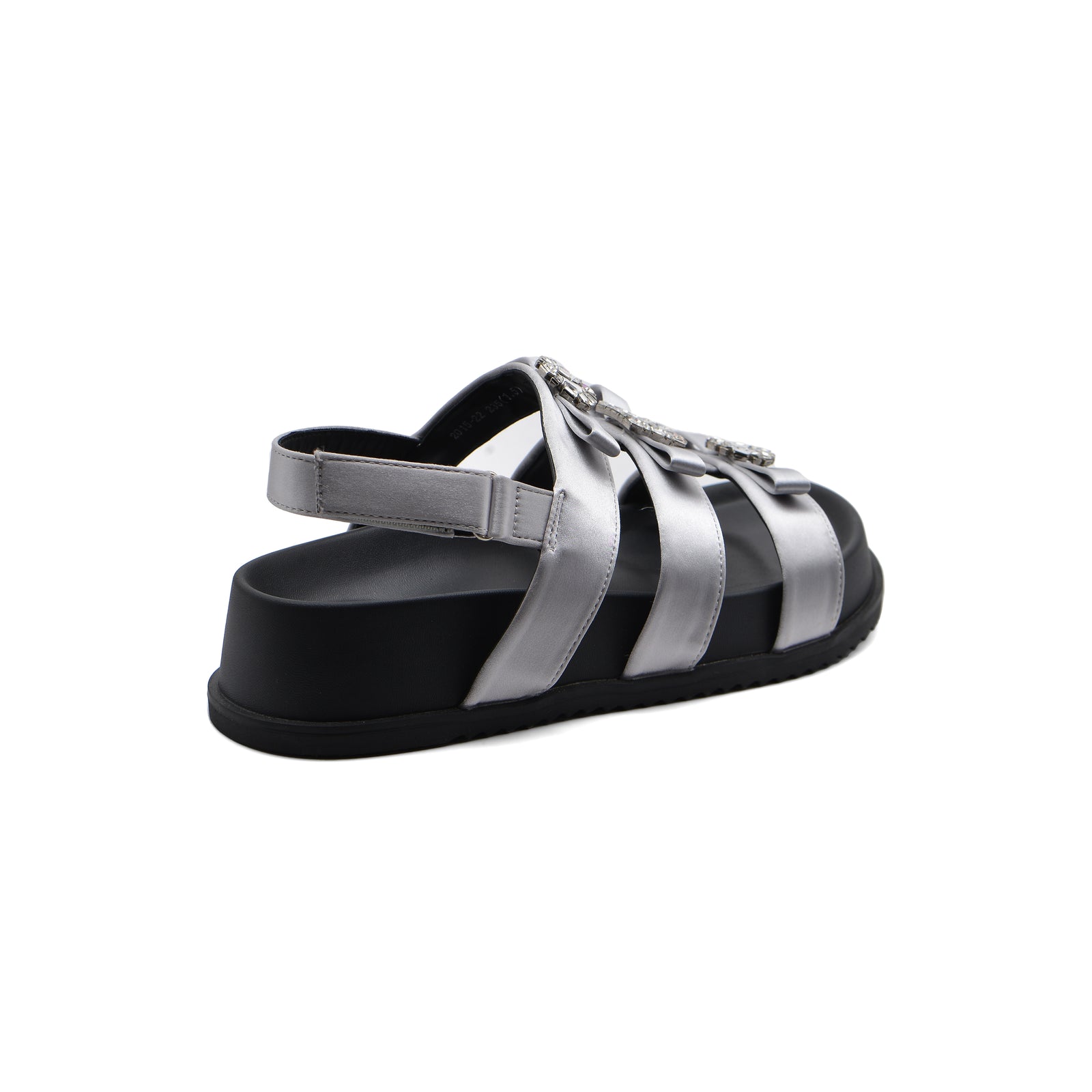 Sandals Chunky Hardware With A Buckle At The Back Woman 2015-22 Silver - 2