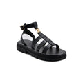 Celine Leather Clea Triomphe Strappy Gladiator Sandals Woman CC-11 Black - 1