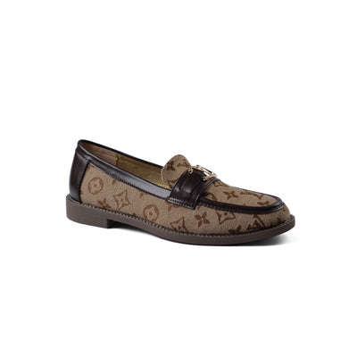 Louis Vuitton Major Loafer Basse Mocassini Shoes Woman VI-182 Beige