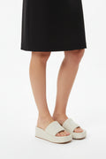 Miu Miu Style Platform Slide Sandals Woman 2015-23 Off-White - 4