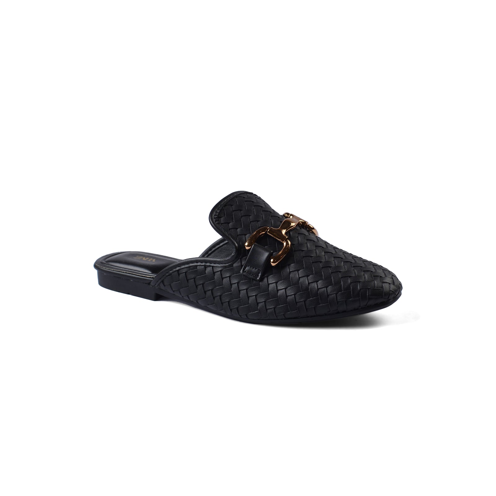 Zara Mare Open Back Loafer Suede Luxury Woman TN-161 Black - 1