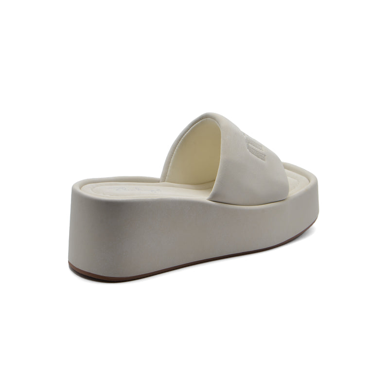 Miu Miu Style Platform Slide Sandals Woman 2015-23 Off-White - 2