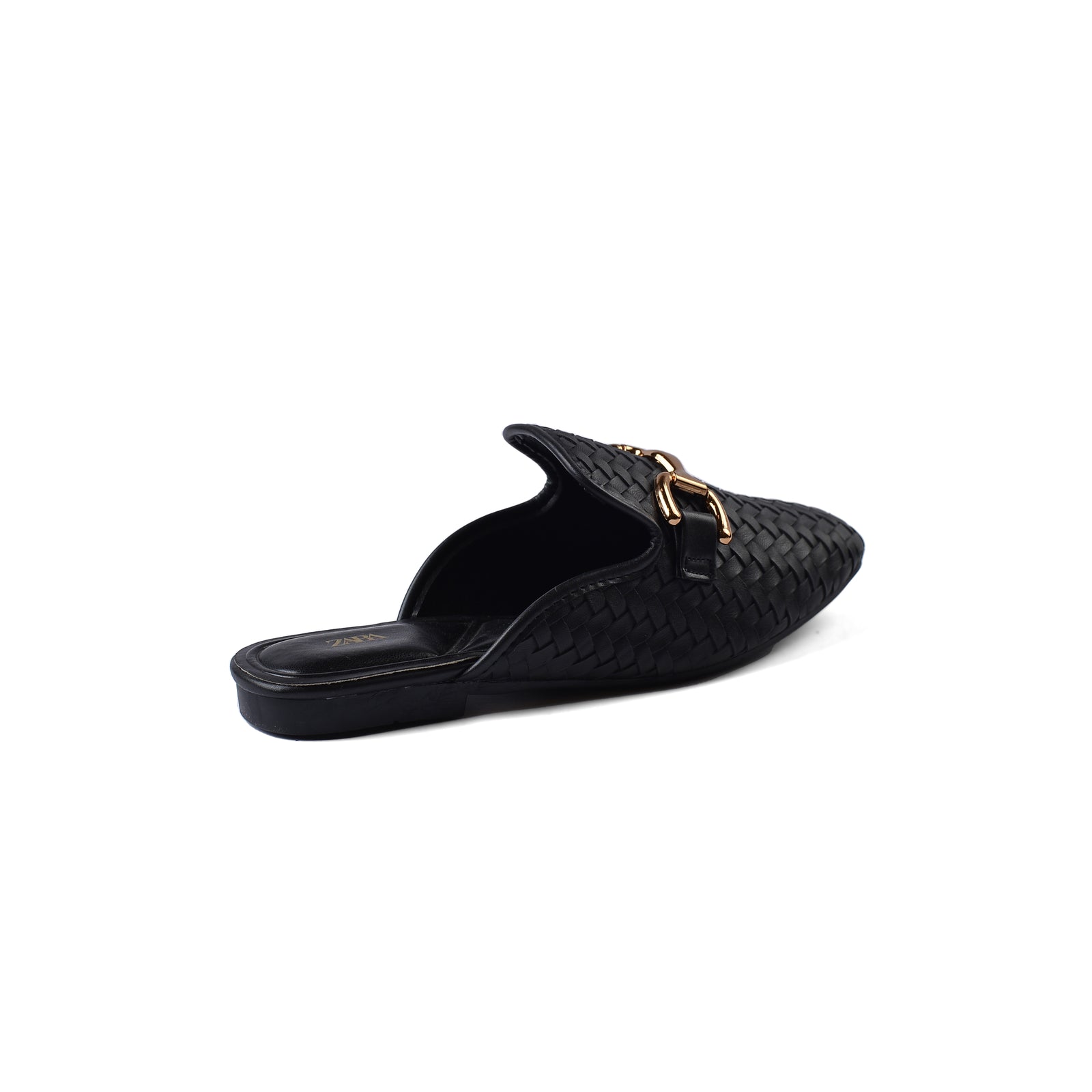 Zara Mare Open Back Loafer Suede Luxury Woman TN-161 Black - 2
