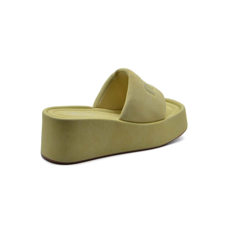Miu Miu Style Platform Slide Sandals Woman 2015-23 Yellow - 2