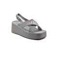 Miu Miu Style Platform Slide Sandals With buckle Woman 2015-20 Gray - 1