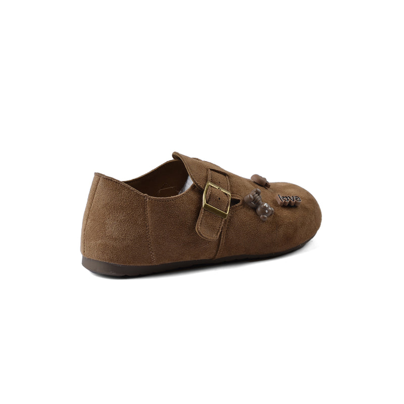 Classic Birkenstock new model for cartoon design fully closed flat shoe soft sole easy to wear Shoes Woman H2025-55 Khaki - 2