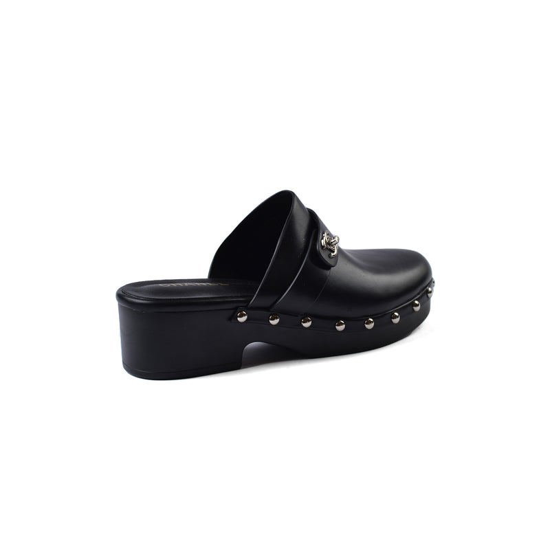 CHANEL Mare Open Back Loafer With heels Luxury Woman VI-180 Black - 2
