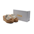 Chloe Woody Espadrille Platform Wedge Mules Woman CH-5 Beige - 4