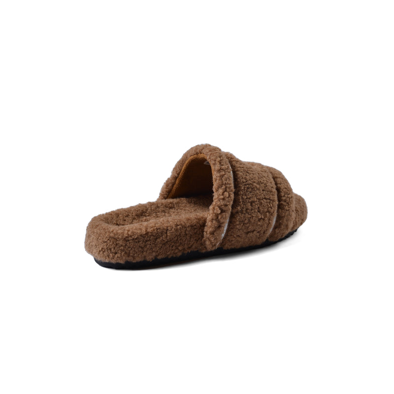 Chanel Flat Open Back Loafer Slipper Luxury Woman LQ20-16 Brown - 3